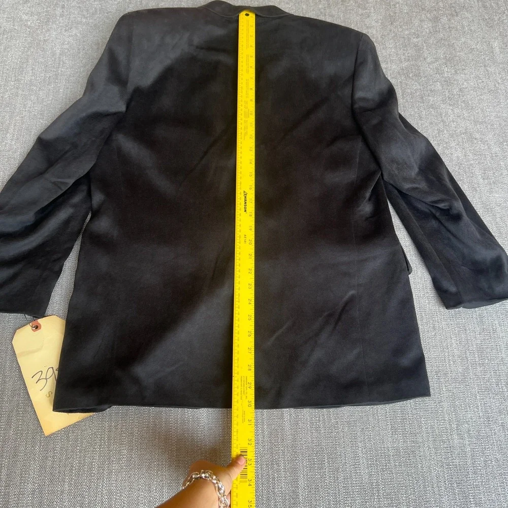 Joseph & Feiss Blazer Jacket Mens 39S Black Velvet Single-Breasted Professional